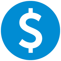 Dollar sign icon representing MetaLINK billing and account services