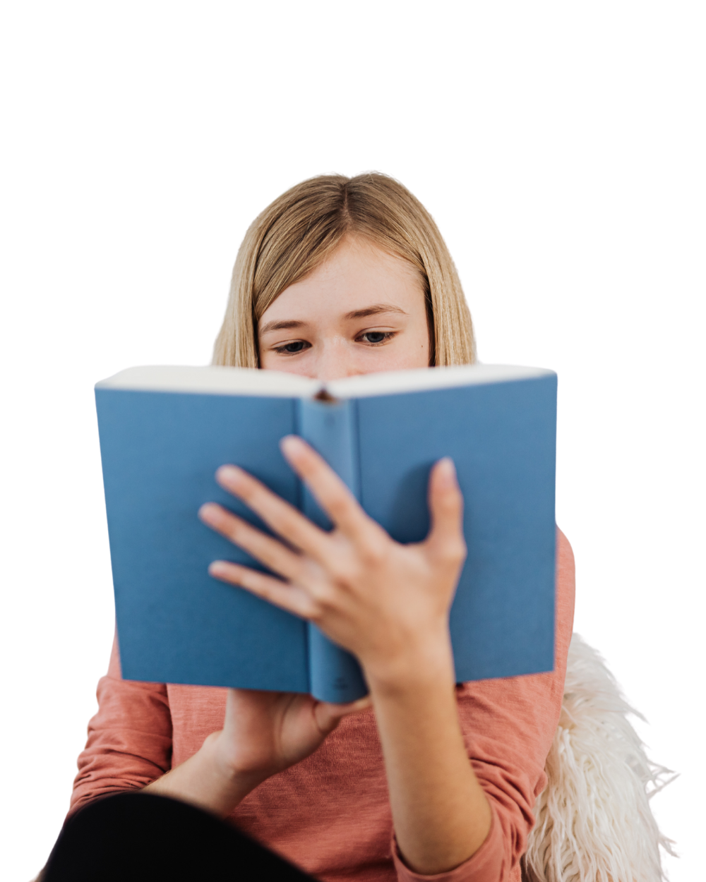Young girl reading a book representing blog content from MetaLINK Technologies